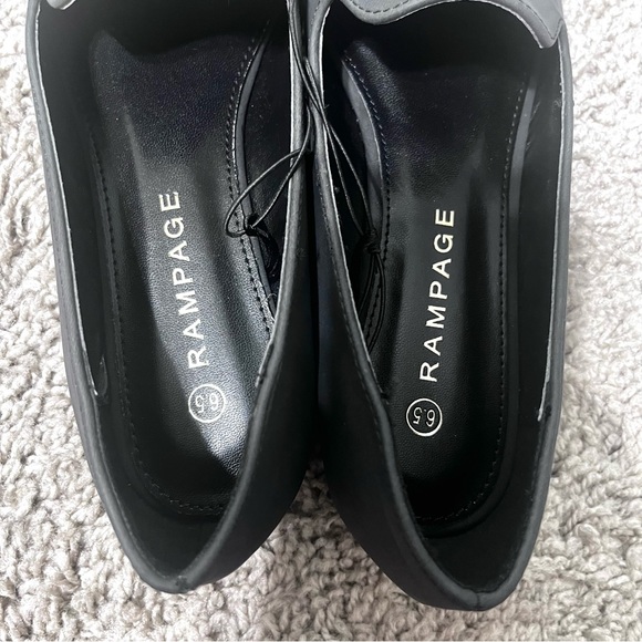 Rampage black slip-on pointed toe ballet casual loafers/flats - Picture 7 of 7